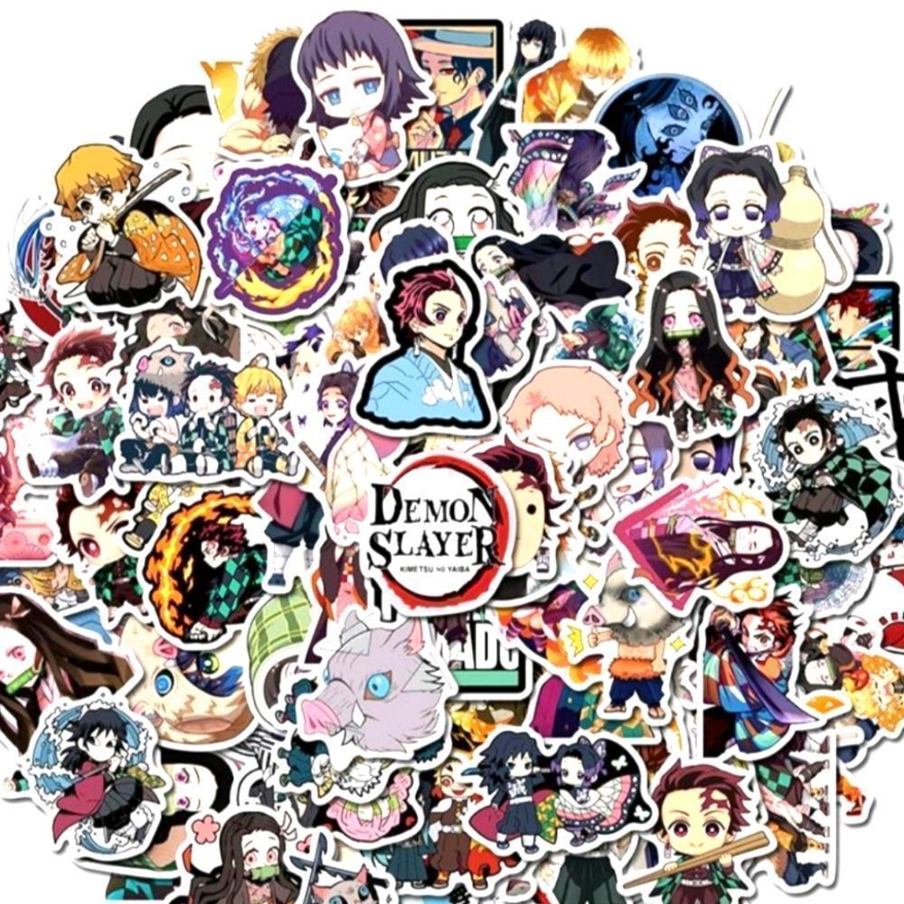 100 Demon Slayer Anime Bulk Stickers New